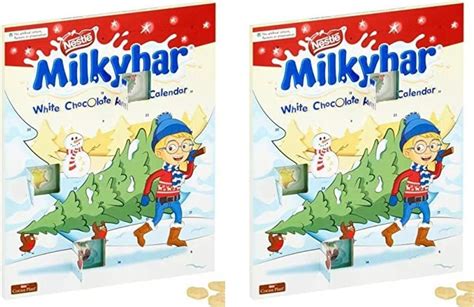 Milkybar White Chocolate Advent Calendar 85g Case Of 2 Grocery And Gourmet Food