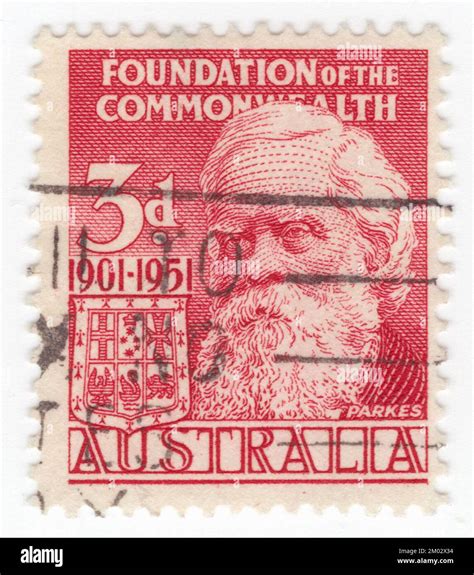 AUSTRALIA 1951 May 1 An 3 Pence Carmine Postage Stamp Depicting