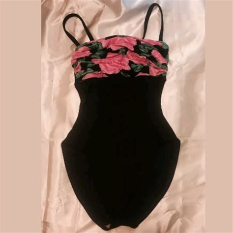 La Blanca Swim Vintage La Blanca Rose Swimsuit Bathing Suit Poshmark