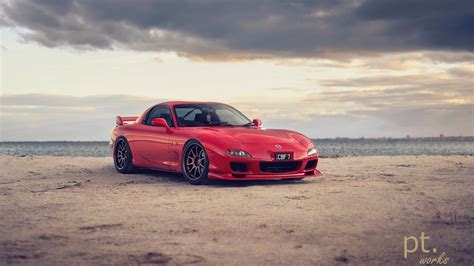 Wallpaper Mazda Rx 7 Fd Mazda Rx 7 Japanese Cars Jdm Beach