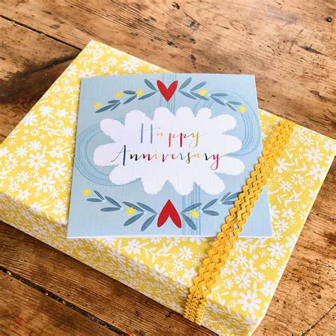 Happy Anniversary Greetings Card By Kali Stileman Publishing