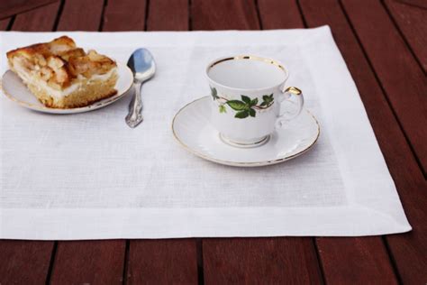 White Linen Placemat Linen Placemat Linens Dinning Placemat Place