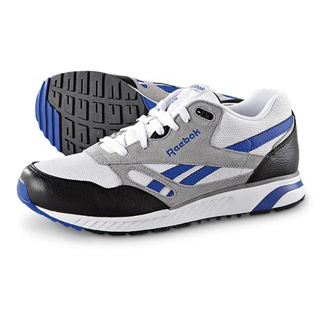 Mens Reebok® Torch Runner Athletic Shoes Black White Blue