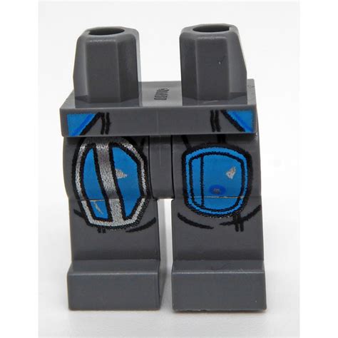 Lego Dark Stone Gray Mandalorian Tribe Warrior With Dark Azure Helmet