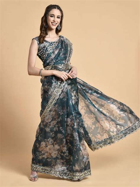 Organza Saree Myntra Atelier Yuwa Ciao Jp