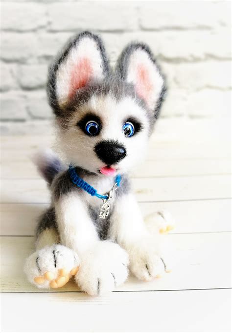 Siberian Husky Dog Stuffed Animal Small Plush Custom Dog Etsy