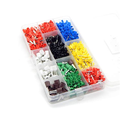 Набор кабельных наконечников 800 шт (втулочные клеммы изолированные 0,5 ...