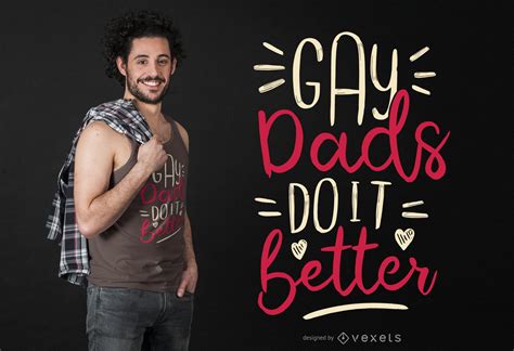 Descarga Vector De Diseño De Camiseta De Papá Gay