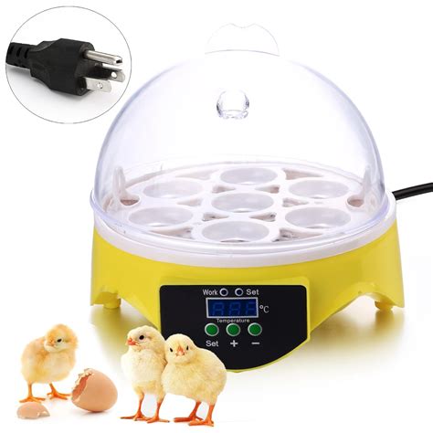 Mini 7 Egg Hatcher Incubator With Temperature Control Digital Poultry