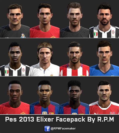 Pes Modif Pes 2013 Elixer Facepack By R P M