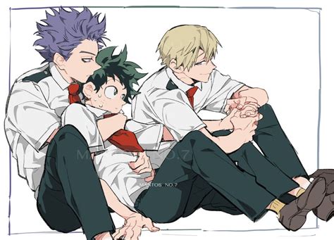 Midoriya Izuku Shinsou Hitoshi And Monoma Neito Boku No Hero