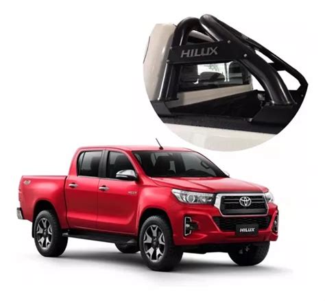 Barra Antivuelco Negra Toyota Hilux 2016 A 2020 Rana Toro