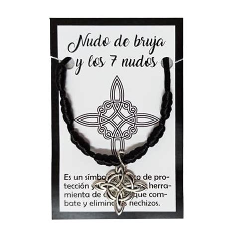 Pulsera Nudo De Bruja Y 7 Nudos Negra Comprar Incienso