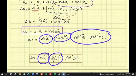 Newmark Beta Method Formulas Derivation Youtube