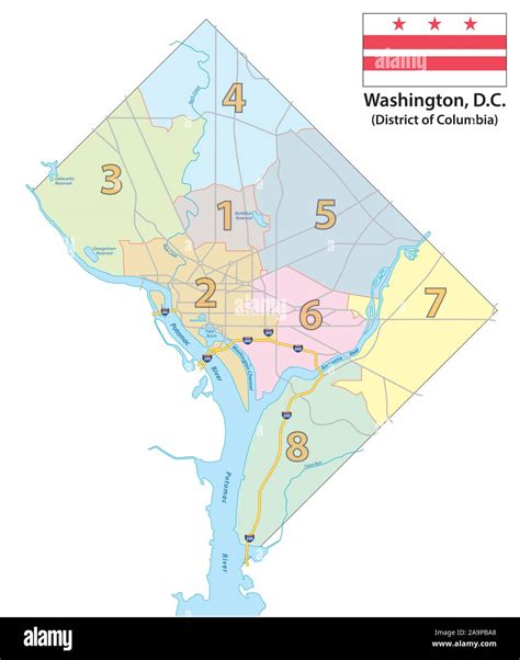 Washington Dc Map Hi Res Stock Photography And Images Alamy