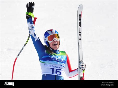 Lindsey Vonn Of Usa Jubilates After Her Race Winning Gold Medal At