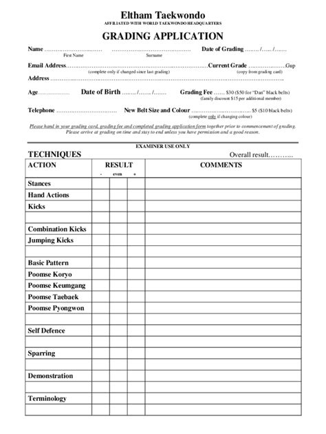 Fillable Online Grading Applic Form Fax Email Print Pdffiller