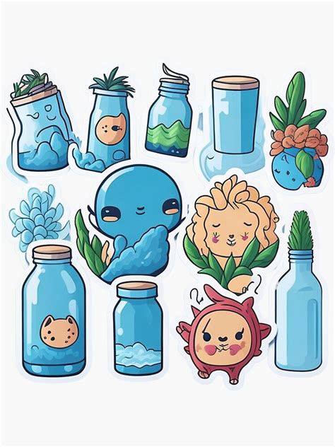 "Stickers for Water Bottles, 6 PCS Water Bottle Stickers for Kids ...