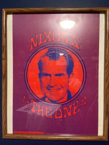 Richard Nixon Original Camapign Poster Nixons The One President