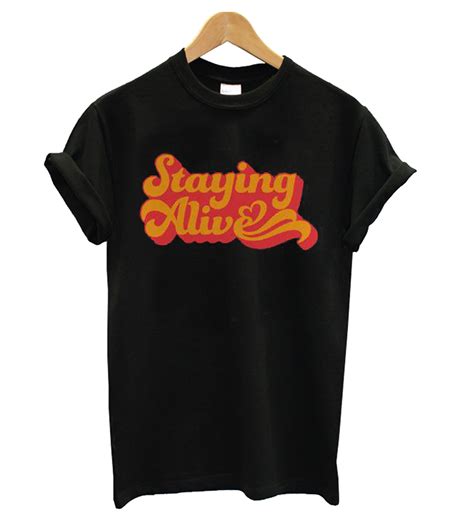 Disco Style Staying Alive T Shirt