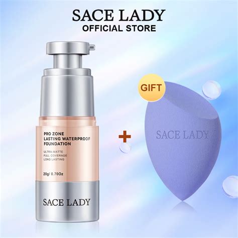 Sace Lady Oil Control Foundation Full Coverage 24h Lasting Waterproof