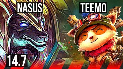 Nasus Vs Teemo Top 800 Games 711 Godlike Na Master 147