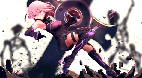 デスクトップ壁紙 アニメの女の子 フェイトグランドオーダー FGO Shielder Fate Grand Order ピンクの髪