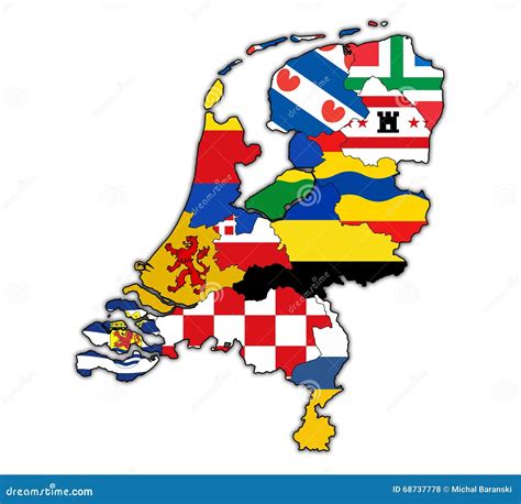 Kaart Van Nederland Met Provincies 12 Provincies Uitgeverij Hebri