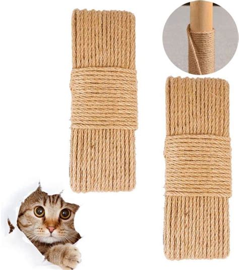 Corde En Sisal Naturel Pour Chat 6mm 66Ft Corde De Chanvre De