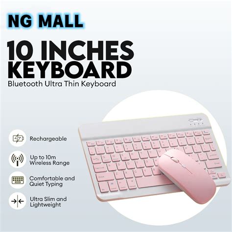 Ng Mall Inch Wireless Bluetooth Keyboard And Mouse Set For Phone