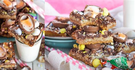 Cadbury Creme Eggs Easter Magic Bars LemonPeony