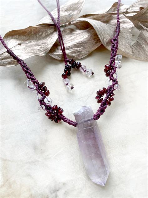 Crystal Healing Amulet With Vera Cruz Amethyst Crystal Healing