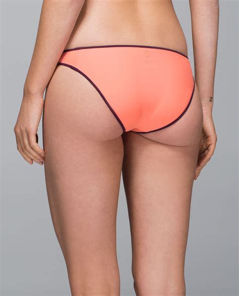 Lululemon Water Surf To Sand Bikini Plum Peach Plum Lemon Lime