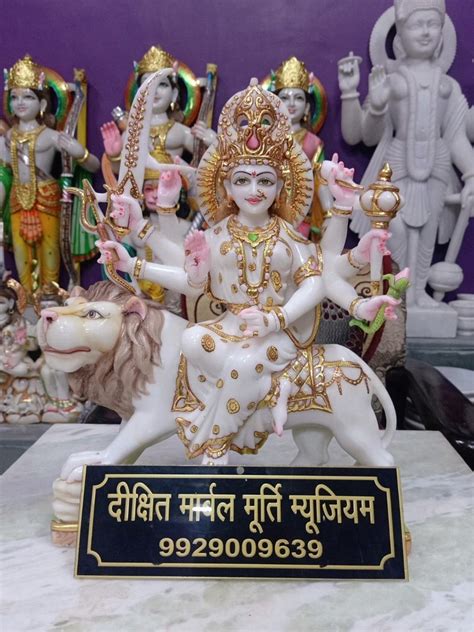 White Makrana Marble Durga Maa Statue At Rs Marble Durga Murti