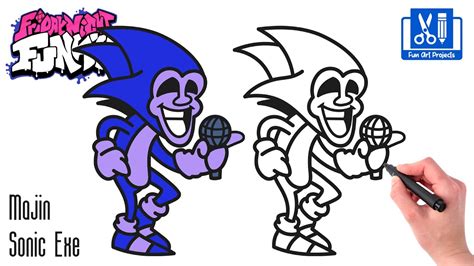 How To Draw Majin Sonic Friday Night Funkin Fnf Draw Game Characters Step By Step Nbkomputer