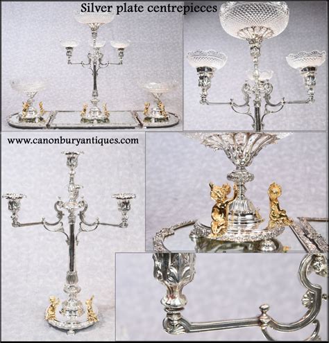 Silver Plate Centerpiece English Sheffield Victorian Epergne