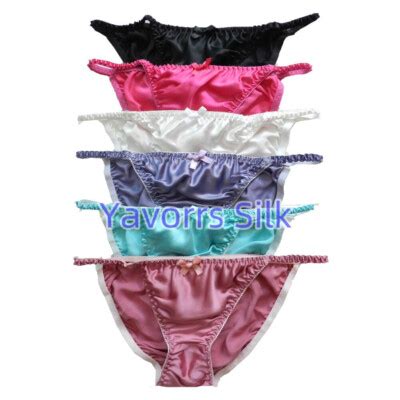 Yavorrs Pairs Pure Silk Women S String Bikini Panties Size S M L XL XL EBay