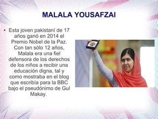 Malala Yousafzai PPT