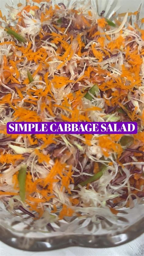 Simple Jamaican Cabbage Salad | Recipe | Cabbage salad, Jamaican cabbage, Healthy party food