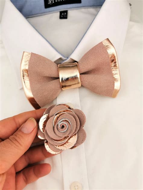 Rose Gold Bow Ties