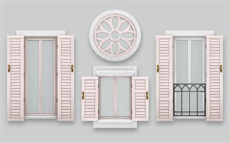 Mediterranean Build Set • Windows | SimPlistic Sims 4