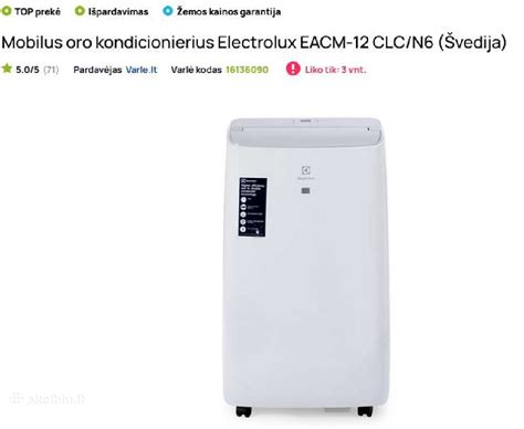 Mobilus Oro Kondicionierius Electrolux Skelbiu Lt