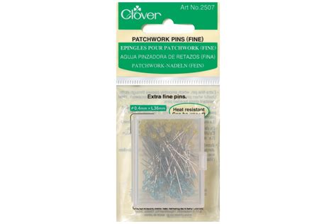 Clover Patchwork Pins 36mm Extra Fine Pack Of 100 Wool Warehouse