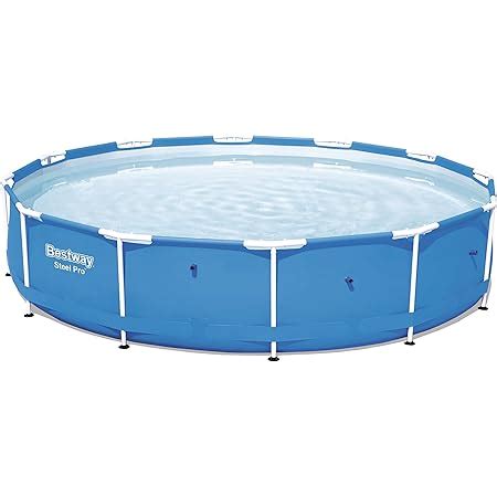 Bestway MAX Steel Pro Round Frame Swimming Pool With Filter Pump Grey