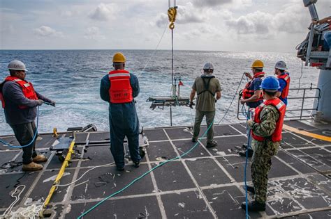 USNS BURLINGTON HOSTS LAUNCH OF UNMANNED SURFACE VEHICLE U S Naval