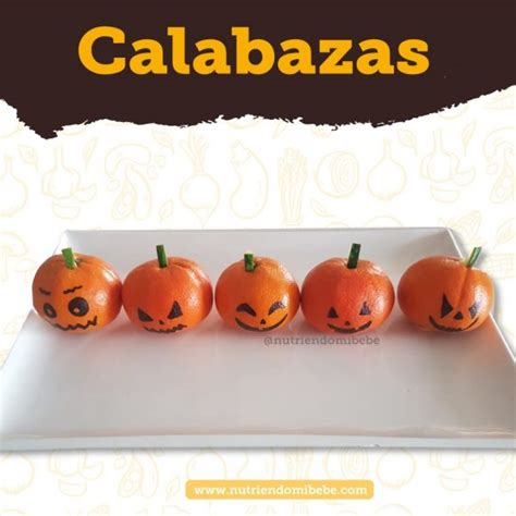 Nutriendo mi Bebé Recetas Calabazas para Halloween