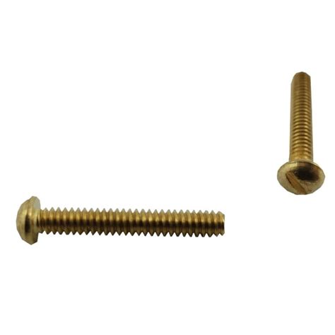 Home Pak 5 Pack 4 40 X 34 Brass Round Head Machine Screws Home Hardware