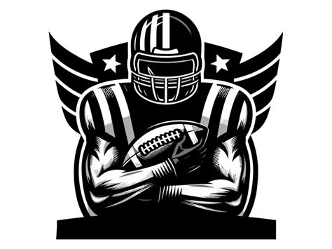 American Football Symbol Logo Template PNG vector in SVG, PDF, AI, CDR ...