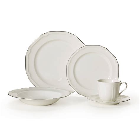 Mikasa Antique White Platinum 5-Piece Place Setting - CT-03-s