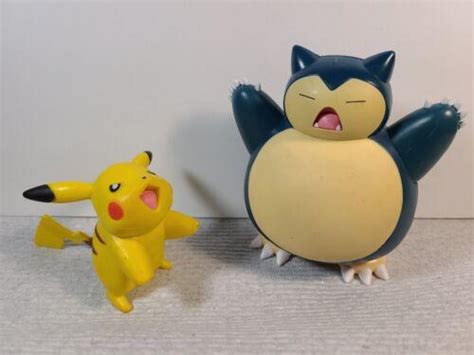 Snorlax Pichu Pokemon Battle Feature Deluxe Figures Lot Toys Nintendo 4561401393